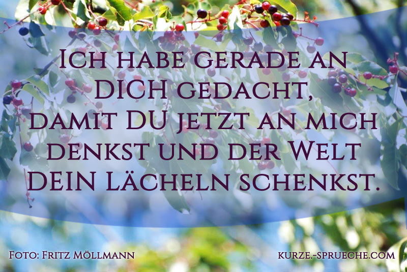 Denk an dich Spruch